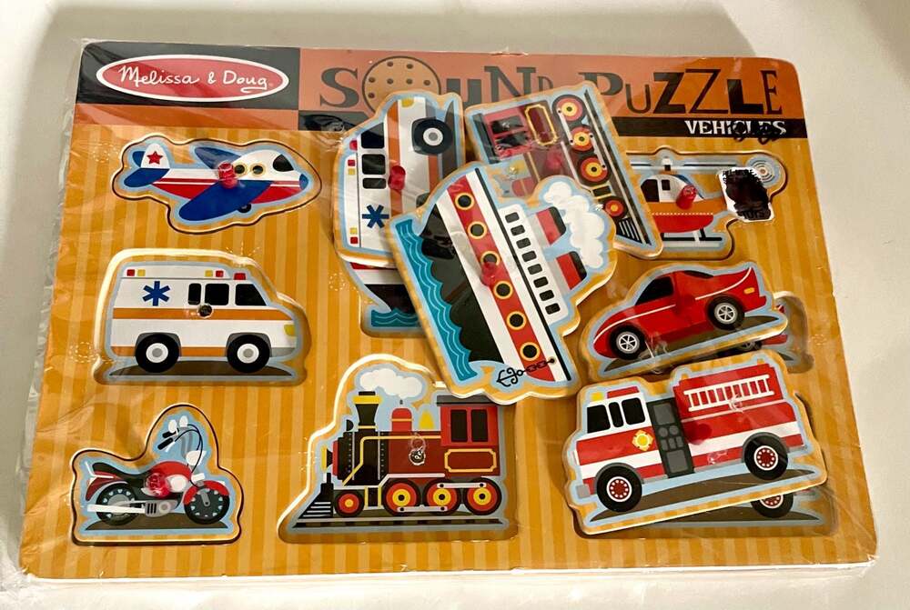 Melissa & Doug Vehicles Sound Puzzle #725